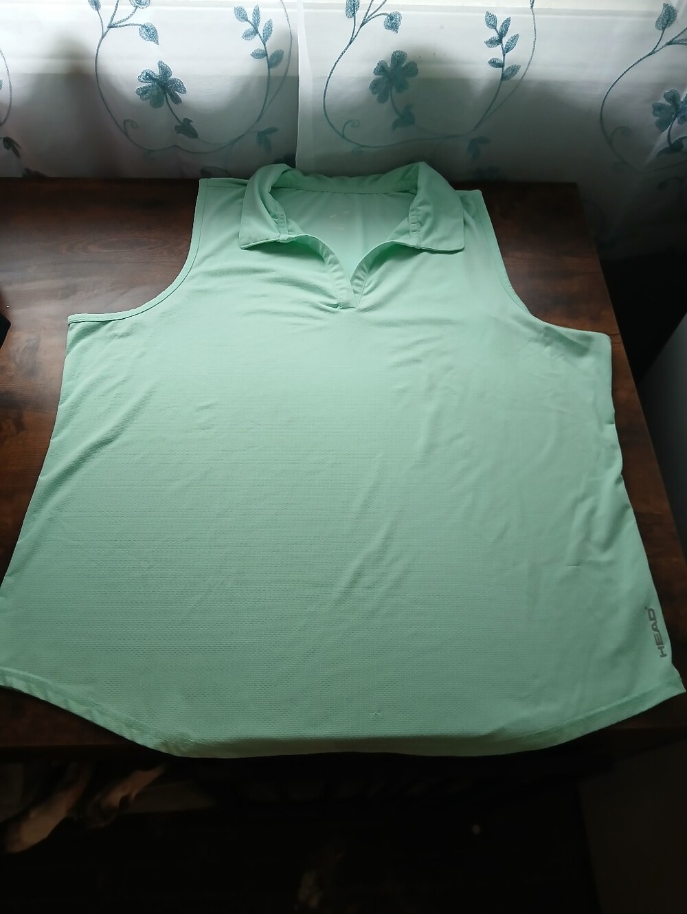 HEAD Mint Green Sleeveless Polo Tank Top